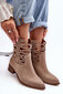 Aulinukai moterims Lewski Shoes BSB27978.2681, smėlio spalvos kaina ir informacija | Aulinukai, ilgaauliai batai moterims | pigu.lt