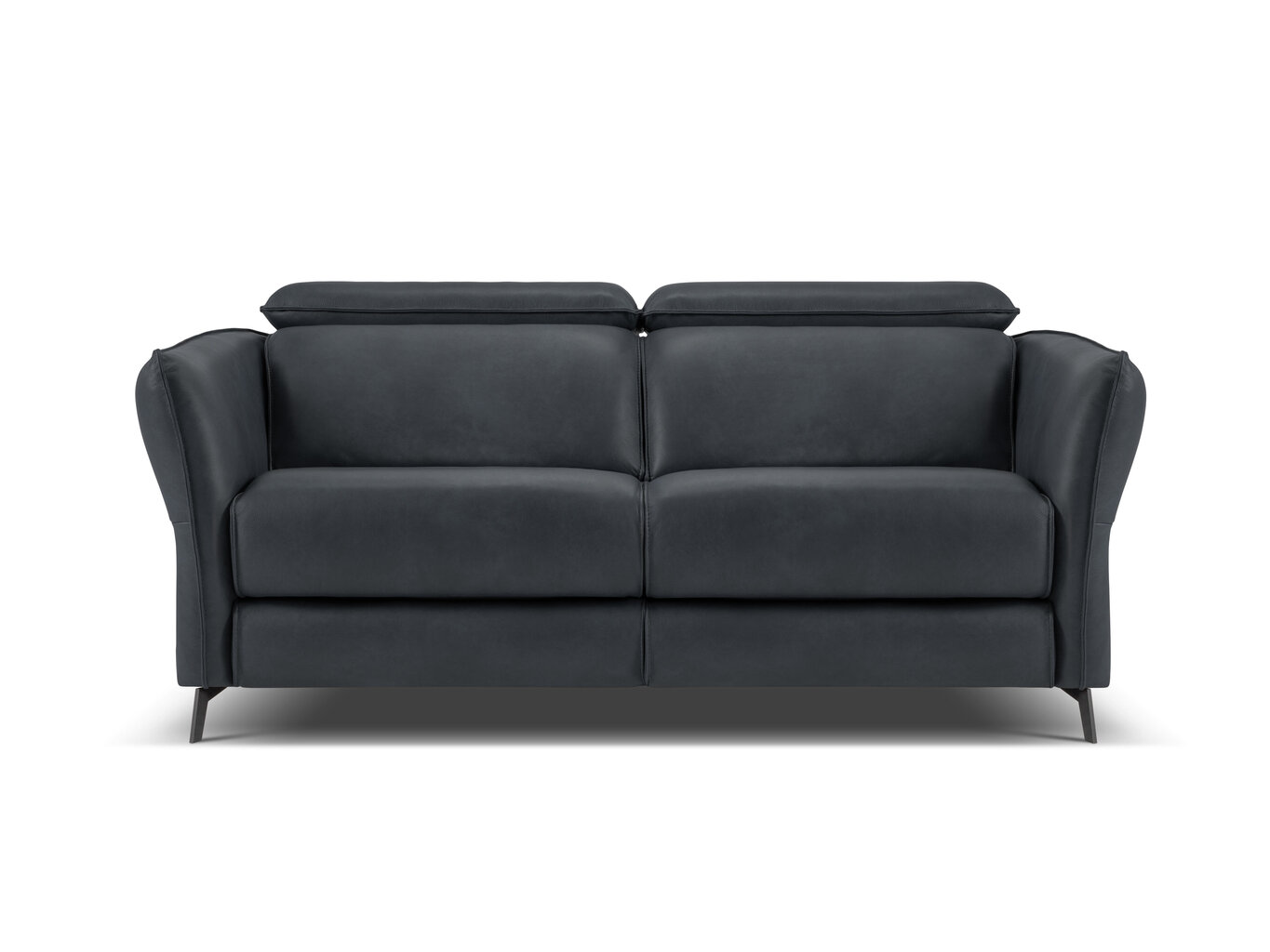 Dvivietė odinė sofa Windsor & Co Hubble, 103x176x76 cm, tamsiai mėlyna kaina ir informacija | Sofos | pigu.lt