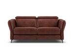 Dvivietė odinė sofa Windsor & Co Hubble, 103x176x76 cm, tamsiai ruda