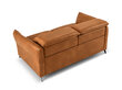 Dvivietė odinė sofa Windsor & Co Hubble, 103x176x76 cm, šviesiai ruda kaina ir informacija | Sofos | pigu.lt