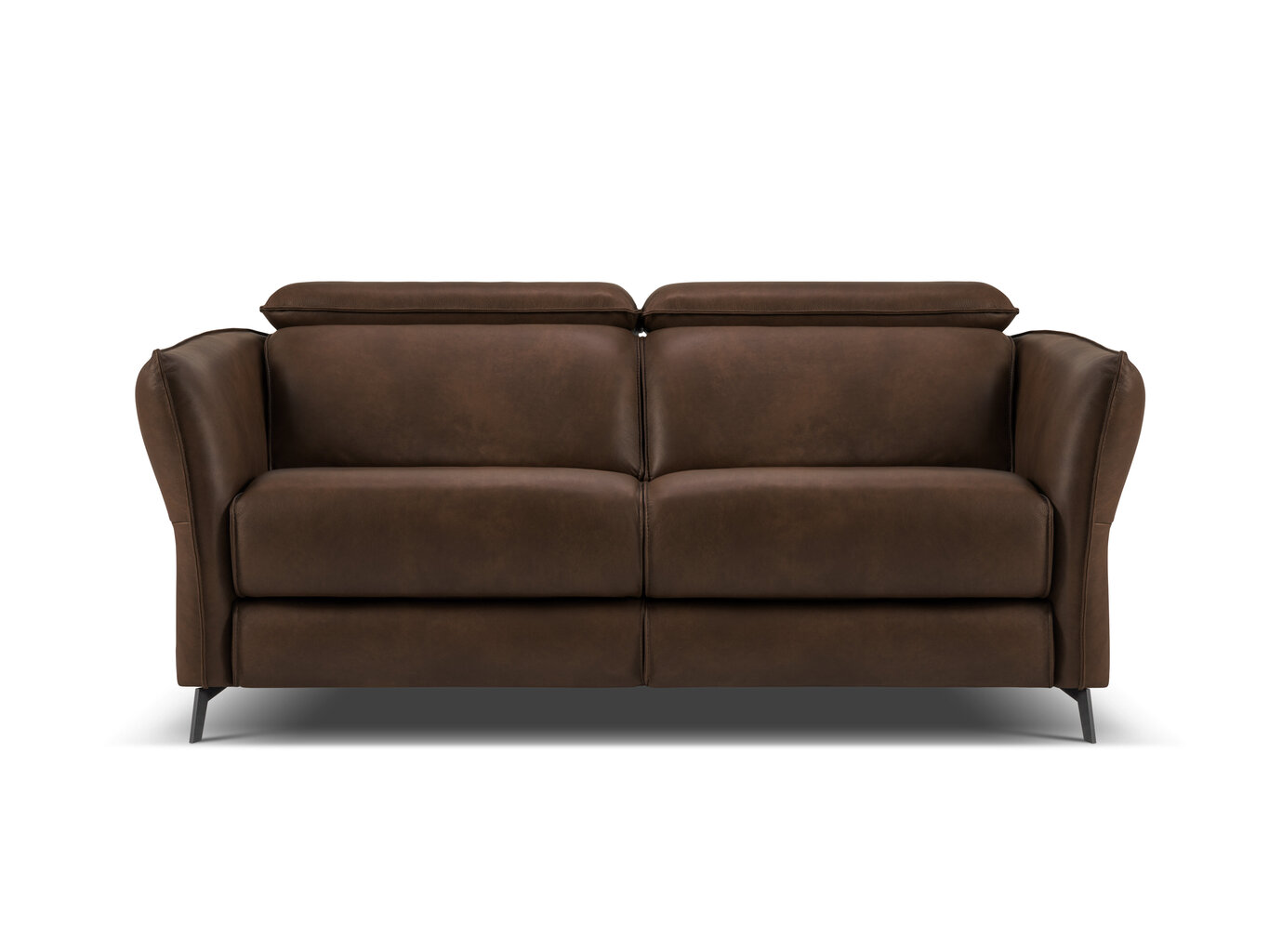 Dvivietė odinė sofa Windsor & Co Hubble, 103x176x76 cm, ruda kaina ir informacija | Sofos | pigu.lt