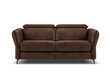 Dvivietė odinė sofa Windsor & Co Hubble, 103x176x76 cm, ruda kaina ir informacija | Sofos | pigu.lt