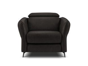 Кожаное кресло Windsor & Co Hubble, 100x96x76 см, черный цвет цена и информация | Кресла в гостиную | pigu.lt