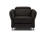 Кожаное кресло Windsor & Co Hubble, 100x96x76 см, черный цвет