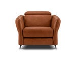 Кожаное кресло Windsor & Co Hubble, 100x96x76 см, коричневое