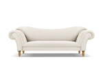 Sofa Windsor & Co Juno, 236x96x86 cm, smėlinė/aukso