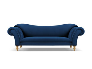 Sofa Windsor & Co Juno, 236x96x86 cm, mėlyna/aukso kaina ir informacija | Sofos | pigu.lt