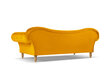 Sofa Windsor & Co Juno, 236x96x86 cm, geltona/aukso цена и информация | Sofos | pigu.lt