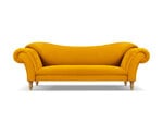 Sofa Windsor & Co Juno, 236x96x86 cm, geltona/aukso