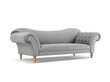 Sofa Windsor & Co Juno, 236x96x86 cm, pilka/aukso цена и информация | Sofos | pigu.lt