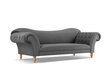 Sofa Windsor & Co Juno, 236x96x86 cm, pilka/aukso цена и информация | Sofos | pigu.lt