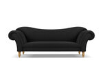 Sofa Windsor & Co Juno, 236x96x86 cm, juoda/aukso