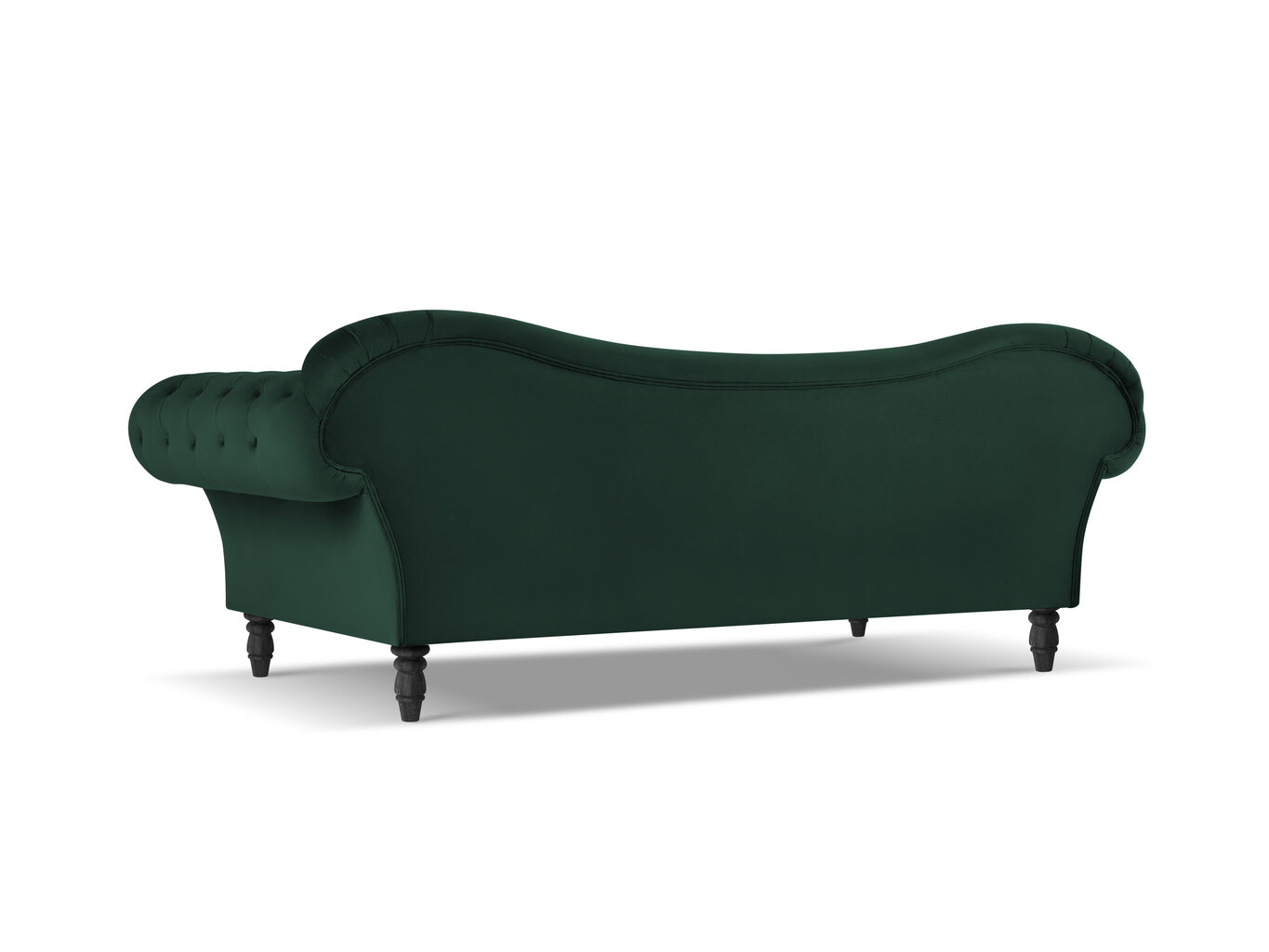 Sofa Windsor & Co Juno, 236x96x86 cm, žalia/juoda kaina ir informacija | Sofos | pigu.lt