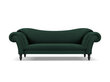 Sofa Windsor & Co Juno, 236x96x86 cm, žalia/juoda цена и информация | Sofos | pigu.lt