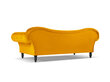 Sofa Windsor & Co Juno, 236x96x86 cm, geltona/juoda цена и информация | Sofos | pigu.lt