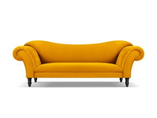 Sofa Windsor & Co Juno, 236x96x86 cm, geltona/juoda kaina ir informacija | Sofos | pigu.lt