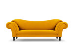 Sofa Windsor & Co Juno, 236x96x86 cm, geltona/juoda