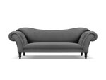 Диван Windsor & Co Juno, 236x96x86 см, серый/черный цвет