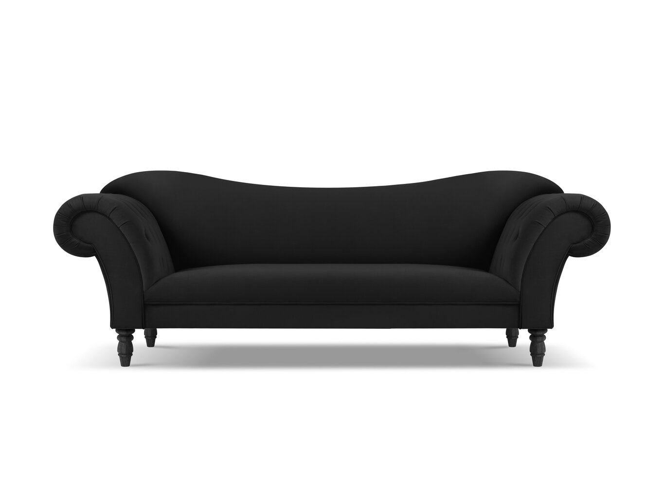 Sofa Windsor & Co Juno, 236x96x86 cm, juoda цена и информация | Sofos | pigu.lt