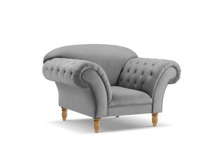 Кресло Windsor & Co Juno, 132x96x91 см, серый/золотой цвет цена и информация | Кресла в гостиную | pigu.lt
