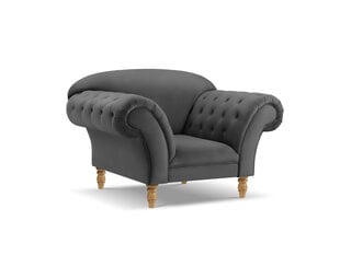 Fotelis Windsor & Co Juno, 132x96x91 cm, pilkas/aukso kaina ir informacija | Svetainės foteliai | pigu.lt