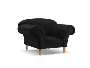 Fotelis Windsor & Co Juno, 132x96x91 cm, juodas/aukso kaina ir informacija | Svetainės foteliai | pigu.lt