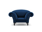 Fotelis Windsor & Co Juno, 132x96x91 cm, mėlynas/juodas