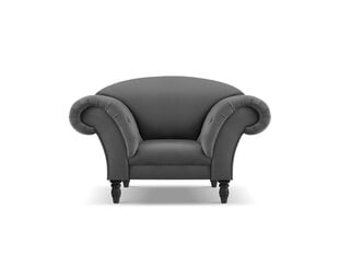 Fotelis Windsor & Co Juno, 132x96x91 cm, pilkas/juodas kaina ir informacija | Svetainės foteliai | pigu.lt