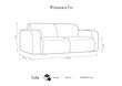 Dvivietė Sofa Windsor & Co Lola, 170x95x72 cm, tamsiai mėlyna kaina ir informacija | Sofos | pigu.lt