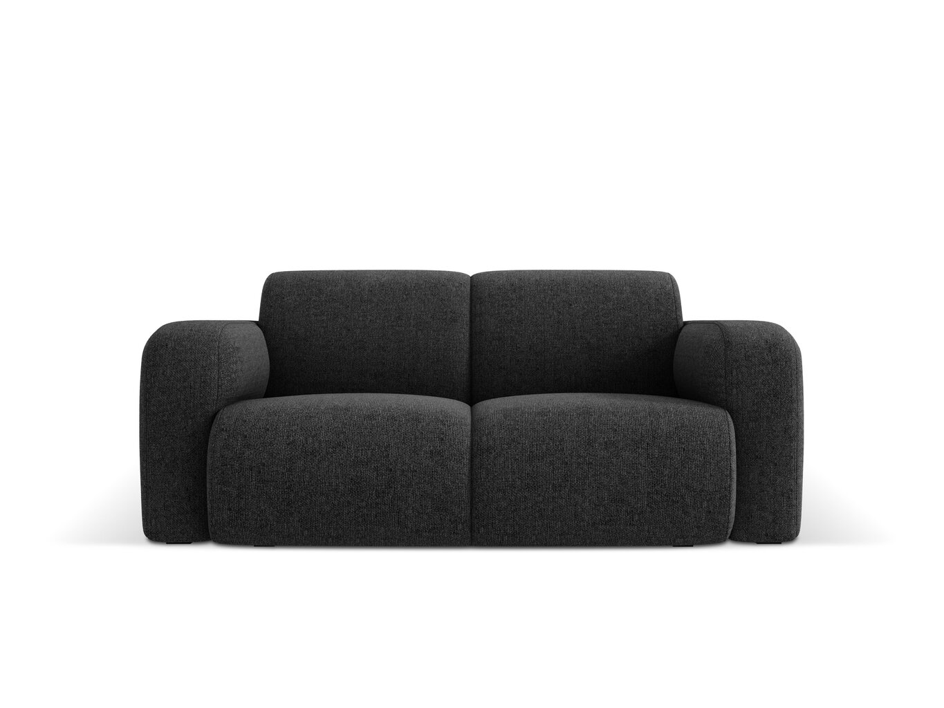 Dvivietė sofa Windsor & Co Lola, 170x95x72 cm, juoda kaina ir informacija | Sofos | pigu.lt