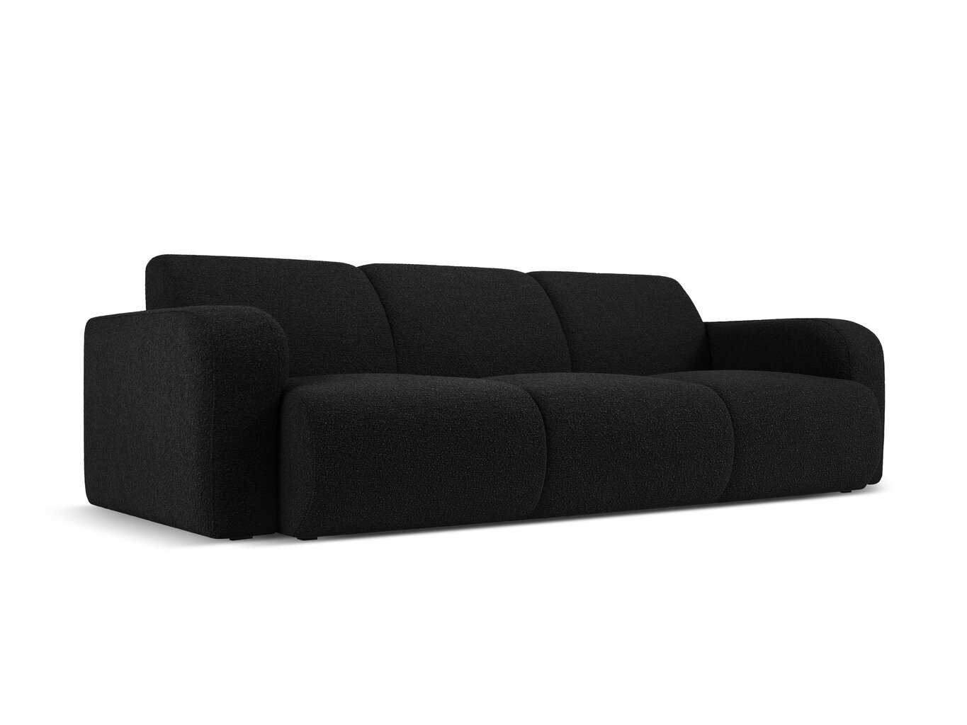 Trivietė Sofa Windsor & Co Lola, 235x95x72 cm, juoda kaina ir informacija | Sofos | pigu.lt