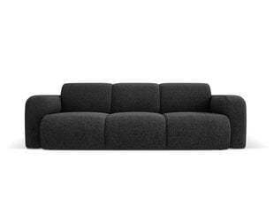 Trivietė sofa Windsor & Co Lola, 235x95x72 cm, juoda kaina ir informacija | Sofos | pigu.lt