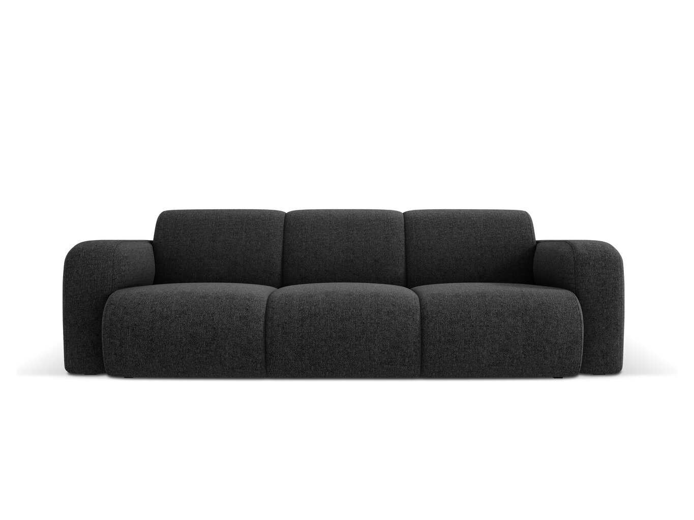 Trivietė sofa Windsor & Co Lola, 235x95x72 cm, juoda kaina ir informacija | Sofos | pigu.lt