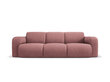 Trivietė sofa Windsor & Co Lola, 235x95x72 cm, rožinė kaina ir informacija | Sofos | pigu.lt