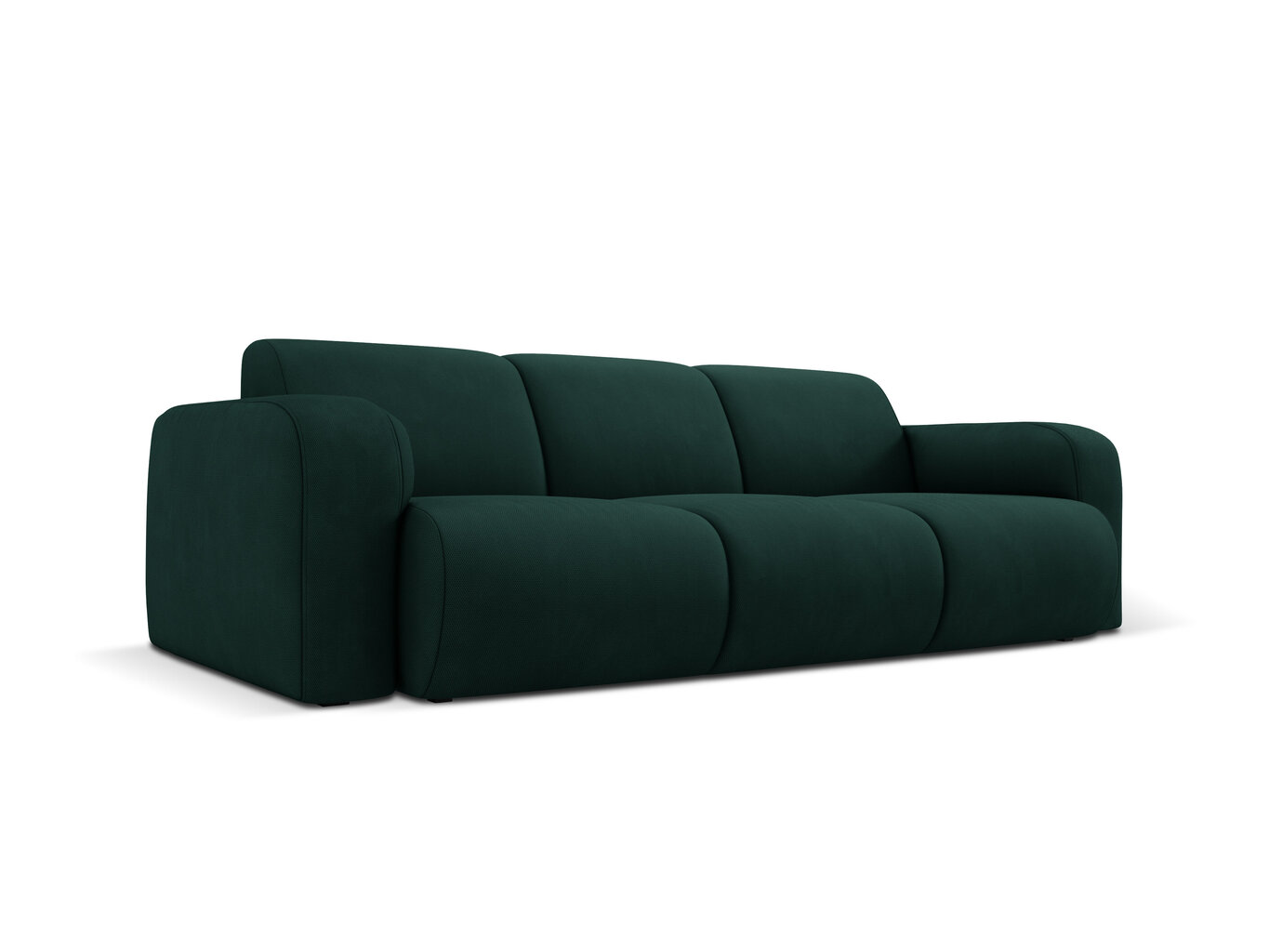 Trivietė sofa Windsor & Co Lola, 235x95x72 cm, tamsiai žalia цена и информация | Sofos | pigu.lt