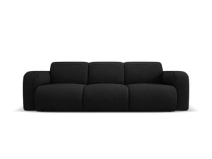 Trivietė sofa Windsor & Co Lola, 235x95x72 cm, juoda kaina ir informacija | Sofos | pigu.lt