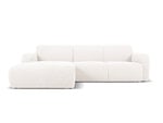 Keturvietė kairinė sofa Windsor & Co Lola, 250x170x72 cm, balta