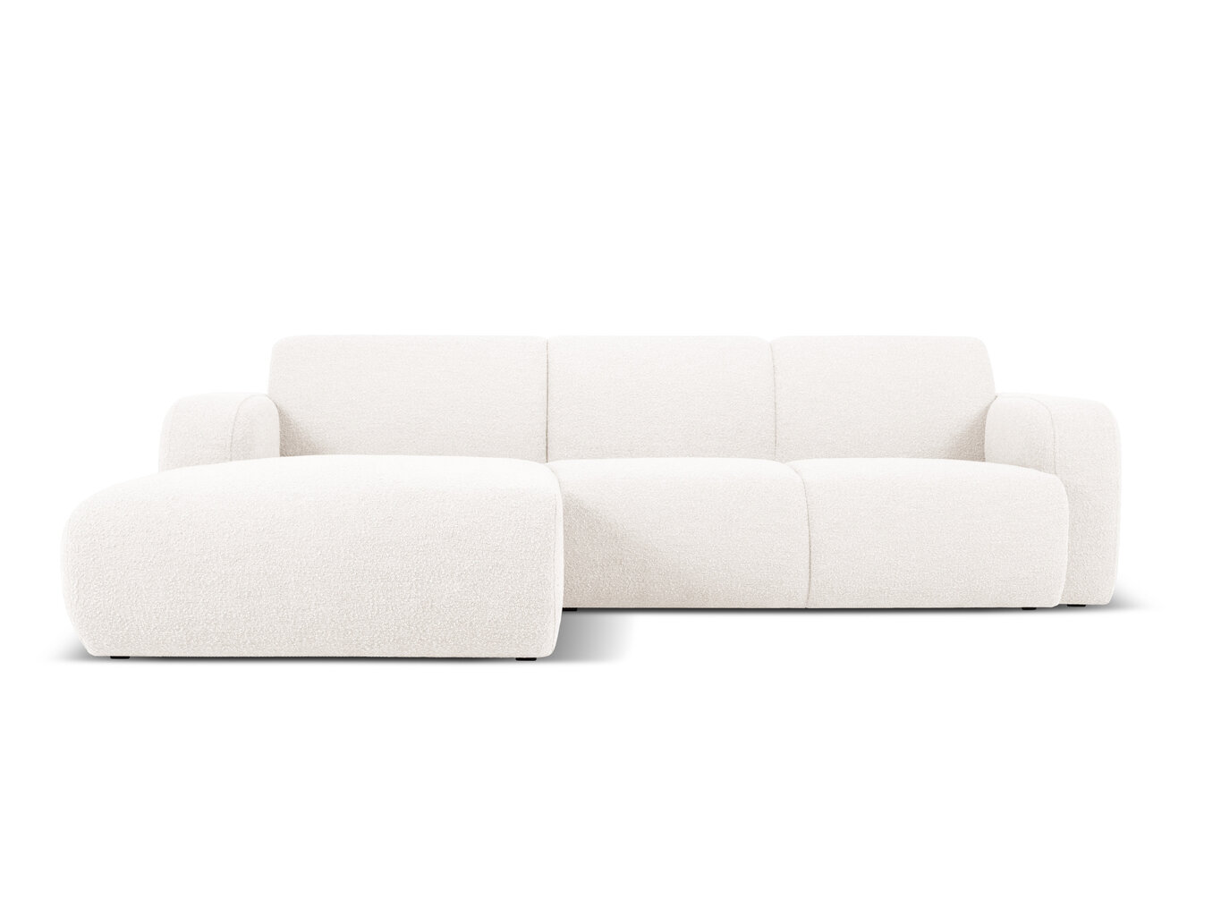 Keturvietė kairinė sofa Windsor & Co Lola, 250x170x72 cm, balta kaina ir informacija | Minkšti kampai | pigu.lt