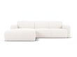 Keturvietė kairinė sofa Windsor & Co Lola, 250x170x72 cm, balta kaina ir informacija | Minkšti kampai | pigu.lt