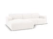 Keturvietė kairinė sofa Windsor & Co Lola, 250x170x72 cm, balta kaina ir informacija | Minkšti kampai | pigu.lt