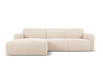 Keturvietė kairinė sofa Windsor & Co Lola, 250x170x72 cm, smėlio spalvos
