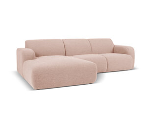 Keturvietė kairinė sofa Windsor & Co Lola, 250x170x72 cm, rožinė kaina ir informacija | Minkšti kampai | pigu.lt