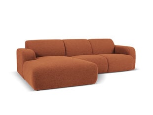 Keturvietė kairinė sofa Windsor & Co Lola, 250x170x72 cm, ruda kaina ir informacija | Minkšti kampai | pigu.lt