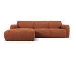 Keturvietė kairinė sofa Windsor & Co Lola, 250x170x72 cm, ruda
