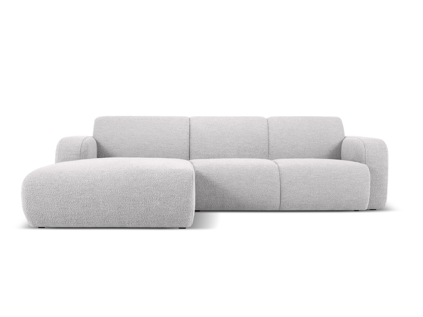 Keturvietė kairinė sofa Windsor & Co Lola, 250x170x72 cm, šviesiai pilka цена и информация | Minkšti kampai | pigu.lt