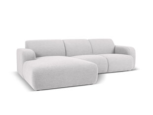 Keturvietė kairinė sofa Windsor & Co Lola, 250x170x72 cm, šviesiai pilka kaina ir informacija | Minkšti kampai | pigu.lt