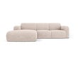Kairinė sofa Windsor & Co Lola, 250x170x72 cm, smėlio kaina ir informacija | Minkšti kampai | pigu.lt