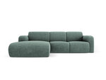 Kairinė sofa Windsor & Co Lola, 250x170x72 cm, šviesiai žalia