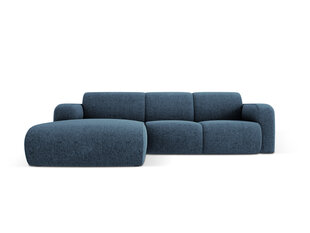 Kairinė sofa Windsor & Co Lola, 250x170x72 cm, tamsiai mėlyna kaina ir informacija | Minkšti kampai | pigu.lt