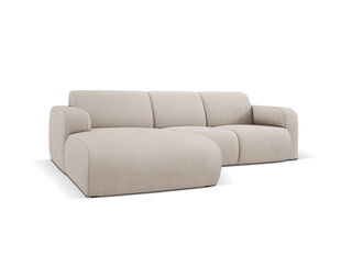 Kairinė sofa Windsor & Co Lola, 250x170x72 cm, smėlio kaina ir informacija | Minkšti kampai | pigu.lt